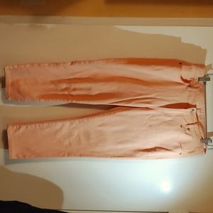 Michael kors cropped skinny coral jeans size 4